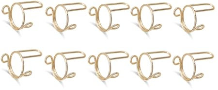 ANSO 10 Pieces Sets Thin Nail Rings for Ladys Daily Fingertip Protective Cover Ring Jewelry Gift to Girlfriend Gold