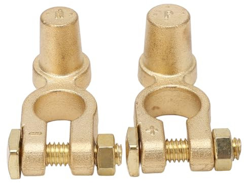 Rallonge de borne de batterie, 2 connecteurs borne batterie voiture en laiton, adaptateur supérieure positive négative à déconnexion rapide, connecteur v