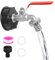 IBC Tank Auslaufhahn, 3/4 Zoll Regenwassertank IBC Tankarmatur, 1000L Wassertank Zubehör Auslaufhahn 3/4 Zoll, mit Gartenschlauch Adapter, IBC Tank Zubehör, für Wassertank Wasserhahn