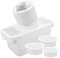 Hohopeti 1Ensemble Kit de Connecteurs Évent de Sèche Linge Étanche de Tuyau Aération pour Séchoirs à Installation Facile et Collecte de Peluches