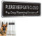 Please Close the Gate Sign, Dog Signs for Gates, Fade Resistant Keep Gate Closed Sign Dogs, Please Shut the Gate Signs Easy to Install and Read, Indoor/Outdoors Use (Black)