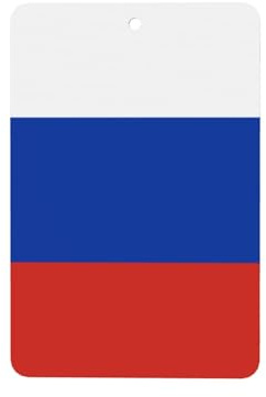 Auto-Lufterfrischer mit Russland-Flagge, 4 Stück, hängende Duftkarten, Duftkarten für Auto-Aromatherapie-Tabletten