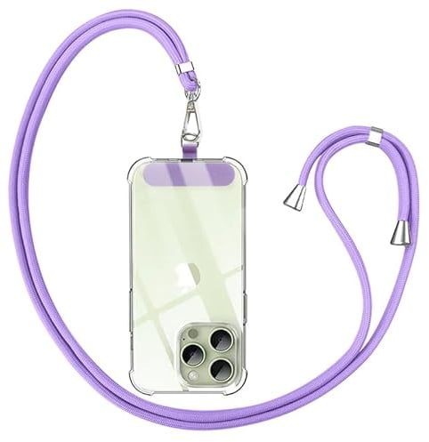 Anfire Handykette Universal für alle Smartphones,handyband zum umhängen mit Pad,Handyband Kordel Kette für Outdoor, Reise, Unterweg Handy-Halterung,Einstellbar und Abnehmbar.