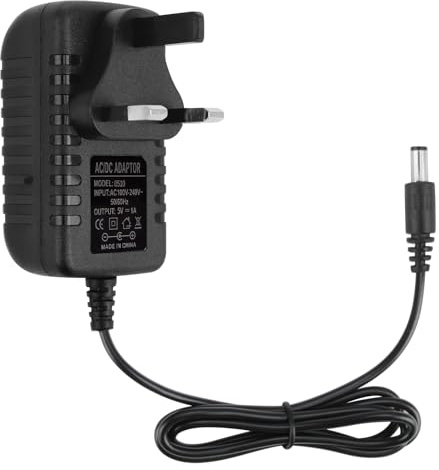5V 1A Power Supply, AC Adapter 100-240V 50 60Hz to DC 5V Universal 5 Volt Power Adapter Charger Plug 5.5mm X 2.1mm Power Source for Speakers Router Security Cameras LED Strips Lights CCTV