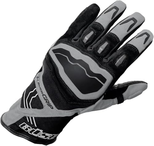 Büse Gravel Motorrad Handschuhe, grau, 8 | Wasserdicht