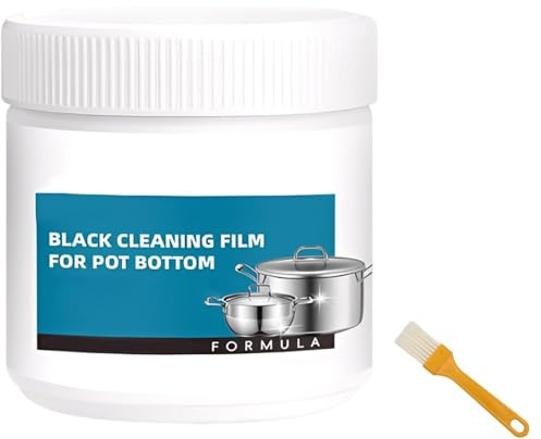 Grease Remover for Cookware, Heavy Duty Oven Cleaner & Degreaser Paste, Powerful Burnt Residue Remover for Cookware, Stainless Steel Cleaning & Polishing Wax, Multi-Purpose Kitchen Cleaning Agent