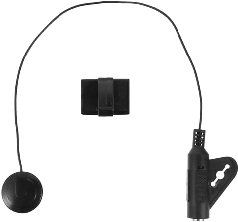 Luxshiny Pickup Magnetico Piezo per Chitarra Acustica e Ukulele Connessione Amplificatore Facile e Suono Nitido in Materiale Abs Nero