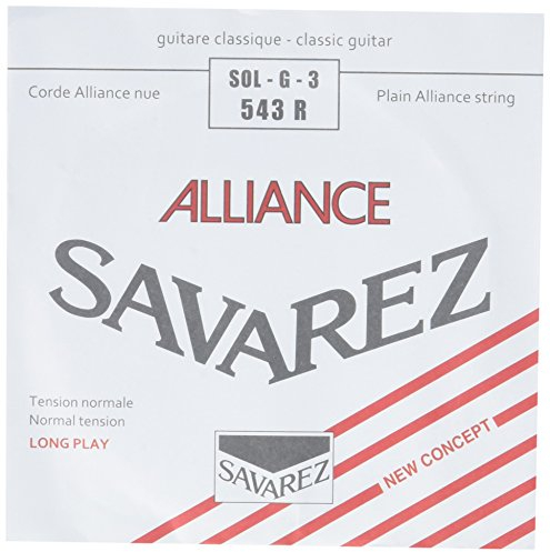 Konzertgitarre Detail Saite - Savarez 543R Roter Keil - Normaler G-Zug