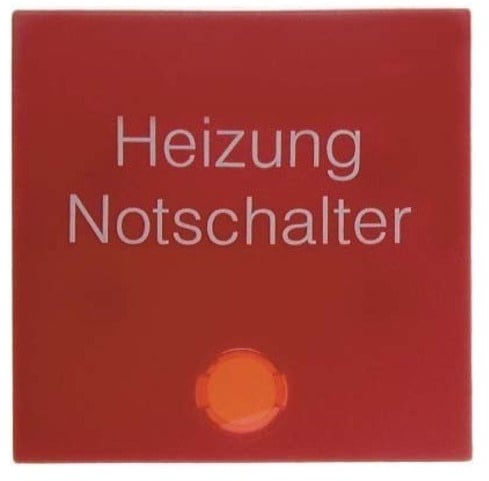 Berker Wippe 16218902 mit Roter Linse B.1; B.3; B.7; S.1 Abdeckung/Bedienelement für Installationsschalterprogramme 4011334278283