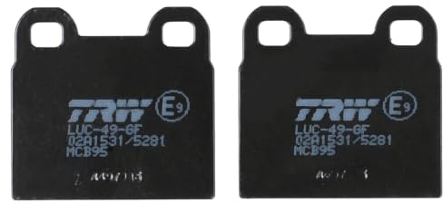 TRW MCB95 Brake Pad Set Disc Brake Organic Allround Compatible for BMW R 65 - Front Axle and Other Vehicles