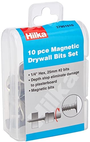 Hilka 37951010 Phillips - Set di punte trapano, per cartongesso