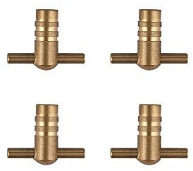 New Radiator Key Bar Head Polished Brass Pack Qty 4
