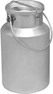 PARDINI Bidón de Aceite/Leche, Aluminio, Plata, 5 litros
