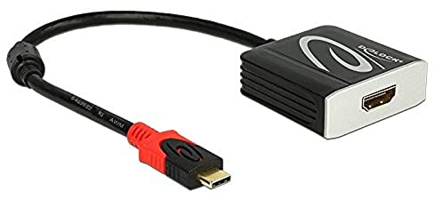 DeLock Adapterkabel USB Type-C Stecker > HDMI 4 K/60 Hz Buchse schwarz DP-Alt Mode, 62730