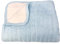 effe bebe Magnolia Babydecke Decke, Zopfmuster und Sherpa, 76,2 x 101,6 cm, French Blue