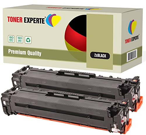 TONER EXPERTE® 2 Schwarz Toner kompatibel zu CF210X 131X für Laserjet Pro 200 Color MFP M276nw M276n M251nw M251n (2400 Seiten)