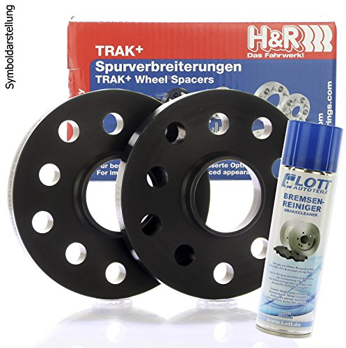H&R DR Spurplatten Spurverbreiterung Distanzscheibe 5x112 20mm // 2x10mm + Bremsenreiniger