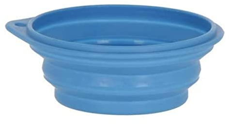 Kerbl Pet Gamelle de Voyage en Silicone Bleu, 250ml