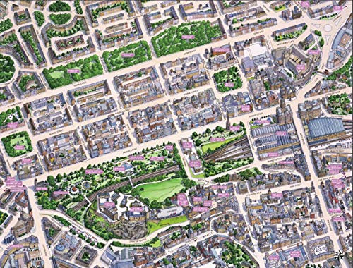 HPY Cityscapes Street Map Of Edinburgh 400 Piece Jigsaw Puzzle 470mm x 320mm (hpc)