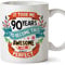 MUGFFINS Ninety Birthday Mug -It Took me 90 Years to Become This Awesome and Almost Perfect - Funny Gift/Present for People 90 Years Old