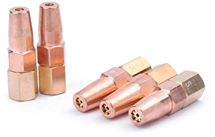 ZOOMY 5 Pièces H01-6 Buse de Soudage au Gaz Propane Pointes de Contact de Gaz Oxygène Titulaire Buse à Gaz