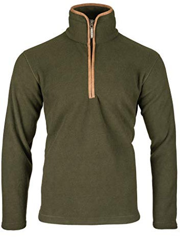 JACK PYKE Countryman Long Sleeve Thermal Fleece Pullover Dark Olive Large