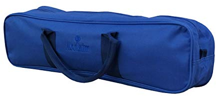 Acclaim Mons Four Bowls Twin Handle Mini Nylon Level Green Lawn Flat Short Mat Indoor & Outdoor Locker Bowling Bag (Navy Blue)