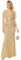Ever-Pretty Women's Elegant Mermaid Ruffle Sleeve V Neck Shiny Maxi Prom Dresses Gold 14UK