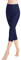 Libella 1er Pack Damen Leggings 3/4 Hose aus Baumwolle Capri-Hose mit Hohe Taille bunt Slim Fit Fitnesshose Mehrfarbig 4161 Marineblau L