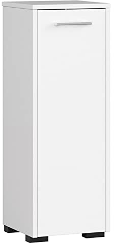 AKORD Stehender Badezimmerschrank schränke | Badezimmer kommode | FIN S30 eintürig | B30 x H82 x T30 cm | Tür mit Links- oder rechtseitiger Montage | Gewicht 15 kg