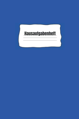 Hausaufgabenheft: Blaues Hausaufgabenheft für Jungs aus der Grundschule und der Realschule