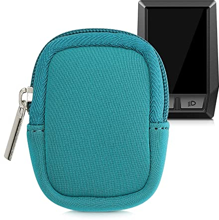 kwmobile Tasche kompatibel mit Bosch Kiox/Kiox 300 - E-Bike Computer Neopren Hülle - Schutztasche Petrol