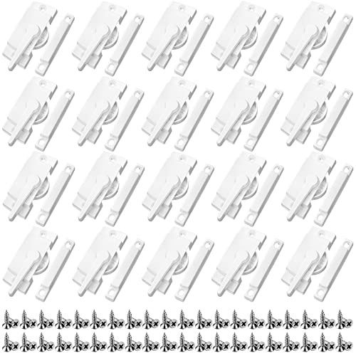 Qunclay 20 Pack Window Sash Lock, 2 Inch Hole Cam Action Latch Keeper