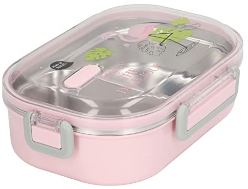 Yctze Lunch Box, 304 Fodera in Acciaio Inox Contenitore per Pranzo Isolamento Termico Contenitore per Pranzo Fodera Lunch Box per Bambini Adulti( Rosa Tarente)