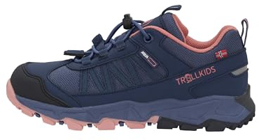 Trollkids Kids Tronfjell Hiker Low 40, Lotus Blue/Dahlia