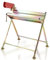 Sonnewelt Caballete de sierra plegable de madera galvanizado, para leña y motosierra, capacidad de carga de hasta 150 kg, color dorado
