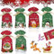 YeahBoom 60 Stücke Weihnachten Geschenkbeutel,6 Design Geschenktüten Weihnachten,Candy Tüten,Weihnachten Cookie Beutel,Partytüten,Geschenktüten Weihnachten,Weihnachten Treat Tasche
