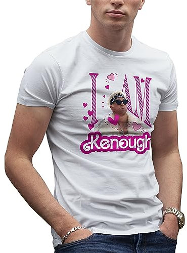 I am Kenough Herren Weißes T-Shirt Size S