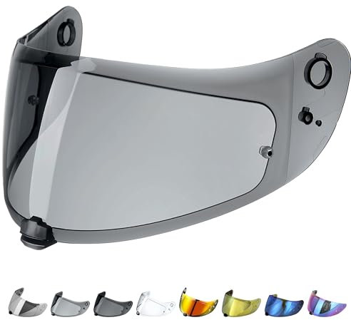 Everalo Kompatibel mit Hjc is 17 Visier - Fg17 - FgSt - C70 - C70n - HJ 20M - Helm visier hjc is 17 Pinlock Ready - Anti-Kratzer (Schwarz 30%)