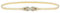BlackButterfly Metallic Elastische Dehnbare Kette Blatt Gürtel (Gold/Kristallseil, XXL)