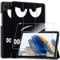 Cover per Samsung Galaxy Tab A9 2023 8.7 inches custodie+1 Pezzi Vetro Temperato,Gomma Protezione Protettivo,Ultra Sottile Antiurto Anti-Graffio TPU Flessibile Case-Don't Touch