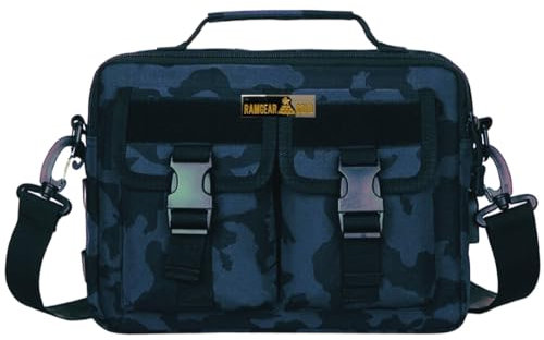Ramgear Gold Taktische Umhängetasche für Herren – Taktische Umhängetasche für Herren – Taktische Kuriertasche für Herren – Taschen für Herren, Blau, Schwarz, Camouflage, Medium