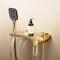 XJTNLB Mitigeur Baignoire Mural Or Mitigeur de Douche Mitigeur Monocommande avec Douchette à 3 Fonctions Robinets de Douche et de Baignoire