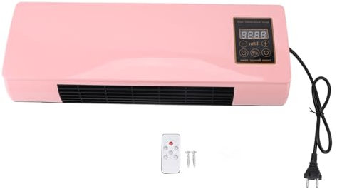 Petit Design Compact Climatiseur avec Télécommande, Minuterie Murale, Protection contre la Surchauffe, Idéal pour Chambre à Coucher Salon Salle de Bain (Prise UE 220V)