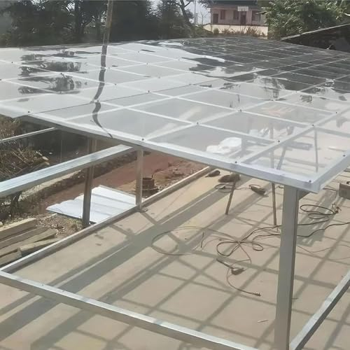 ZCFLWR Polycarbonatplatte, transparente Acryl-Kunststoffplatte, wetterfeste Garten- und Gewächshausabdeckung, Ersatz für Dachüberdachung und Carport-Verkleidung, stoß- und regenfest, leicht zu bie