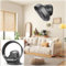 Wall Mount Fan 27cm with 3 Speed Settings, Timer and Remote Control White Oscillating Air Cool Fan