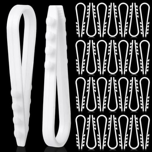 Tacos Clavijas Pasacables 100Pcs Para Presionar Tacos De Cable 6-20mm Clips Cables Sujeta Cables Pared longitud 55mm Para Fijación Hormigón Ladrillo Blanco