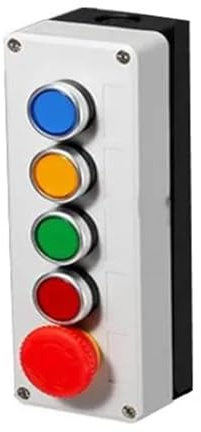 Button switch control box hand-held self starting button waterproof box electrical industrial emergency stop switch i(5 hole)