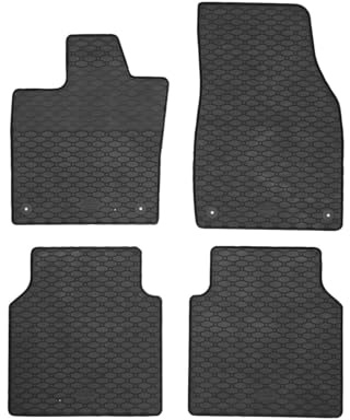Gummimatten für VW ID.7 ab 2023/ID.7 Tourer ab 2024 AZUGA | ca. 1 cm hoher Rand, rutschfest, wasserfest, Automatten, Gummi Fußmatten passgenau gegen Schmutz und Nässe, AZ10092650