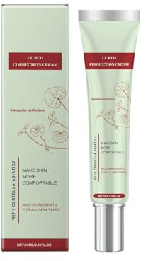 Cc Red Correction Cream, Cc Creme für Rötungen, Beruhigende Gesichtshaut, Milde Inhaltsstoffe, mit Centella Asiatica, Aufhellung des Hauttons, macht die Haut angenehmer, für alle Hauttypen
